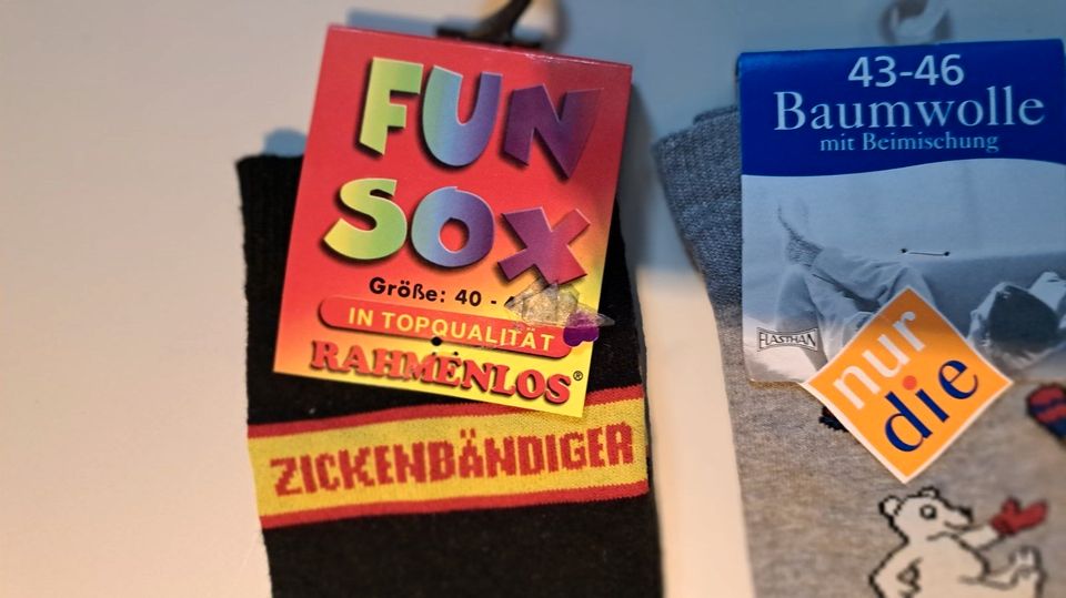Fun Sox , Funny Socken Gr. 40-45; Gr.43- 46 in Nachrodt-Wiblingwerde