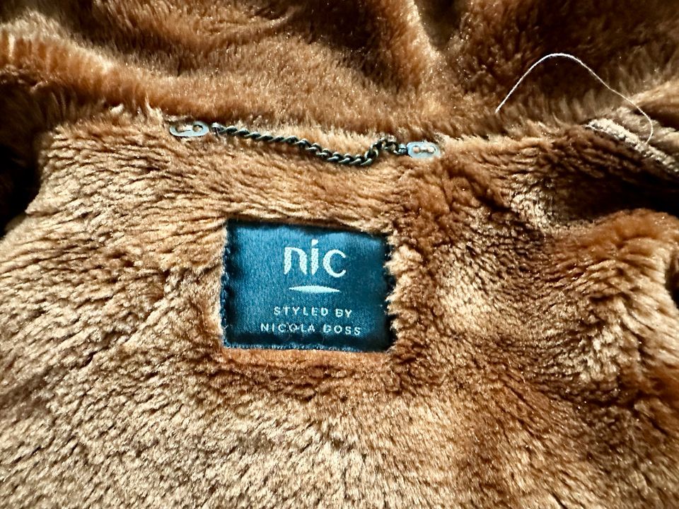 Weiche DAMENJACKE Nicola Boss Velour COGNAC  Gr. 44 ( XXL) in Hamburg