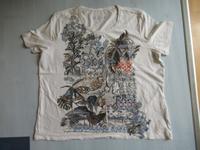 T-Shirt Damen Gr. L weiß orange türkis Druck "Style" Palmen Blätt Bayern - Weiden (Oberpfalz) Vorschau