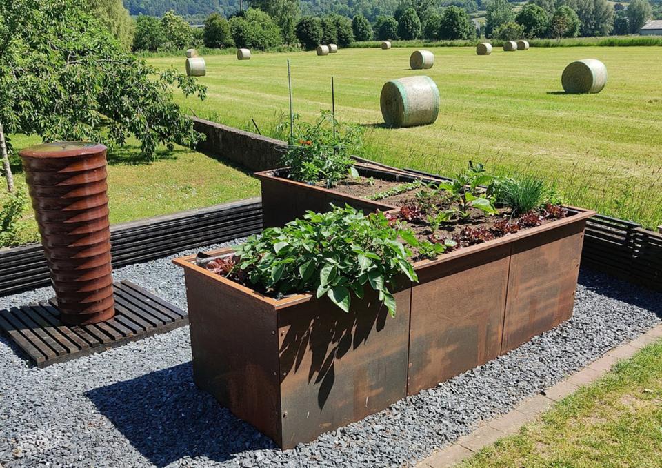 TERENO hochwertiges, modulares Hochbeet aus Stahl, Corten oder VA in Monschau