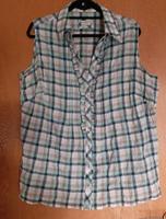 Damen, Bluse, Gr. 44/46, ärmellos, kariert, C&A Bayern - Großheirath Vorschau