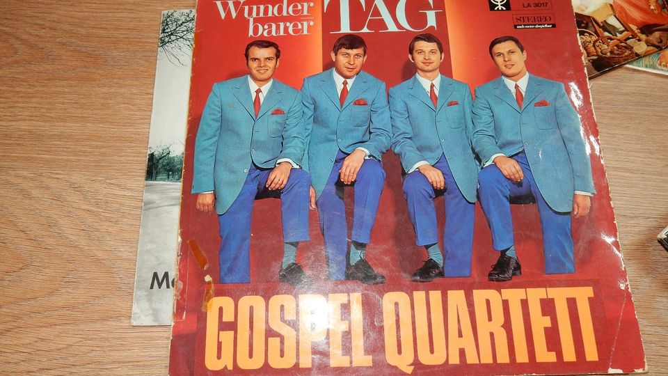 Alte große christliche  Schallschlatte vom Gospel Quartett in Verden