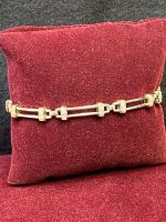 GOLD DIAMANTEN ARMBAND 14k 585 19cm L 0,60cm B 17,08g GG WG AU Berlin - Neukölln Vorschau