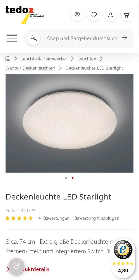 Deckenleuchte LED Starlight Neu pr 99 in Garbsen