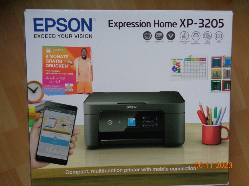 Drucker Epson Home xp-3205 - gebraucht - Rechnung + Garantie in Oldendorf (Landkreis Stade)