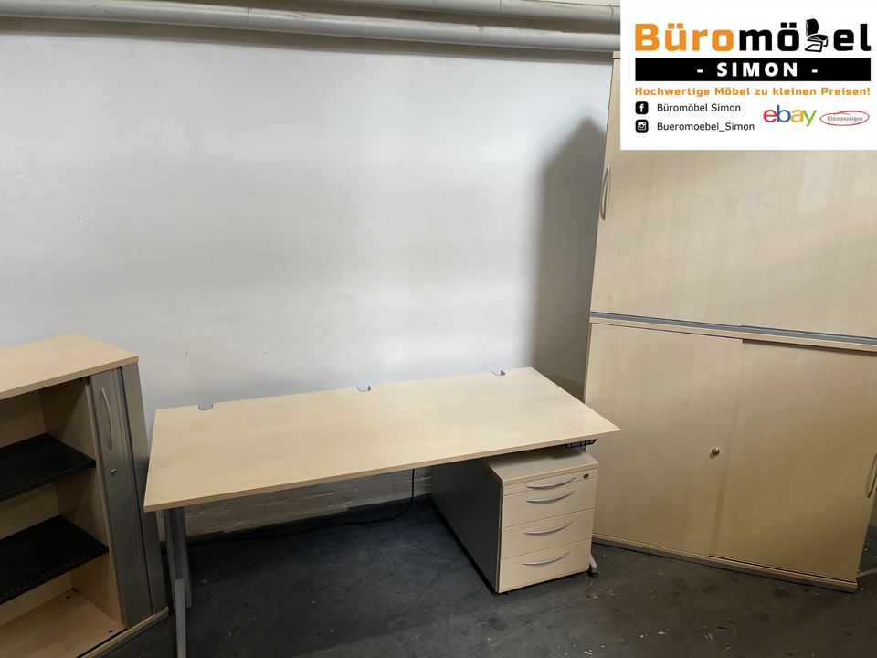 ❗️50x Top elektrisch Höhenverstellbare Schreibtische König Neurath Ahorn/ Variationen/ Komplettset/ Büroeinrichtung/ Sideboards/ Rollcontainer/ Aktenschrank/ Cheftisch/ Stehtisch/ Büroconainer/ Büro in Linden