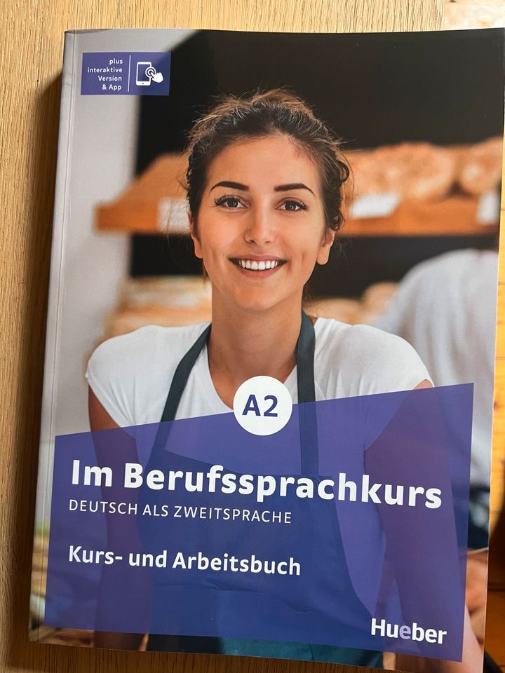 Kurs-und Arbeitsbuch “I’m Berufssprachkurs” A2 vom Hueberverlag in Mainz