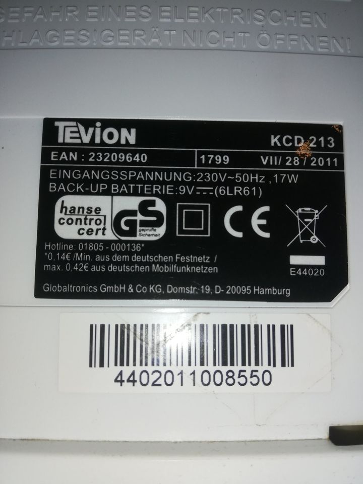 TEVION KCD 213 - Unterbauradio mit CD weiß in Hohenthann