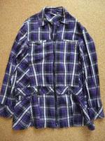 Bluse kariert Damen lila/weiß/schwarz Gr. 40 Multiblu Jeans Fritz Hessen - Bad Vilbel Vorschau