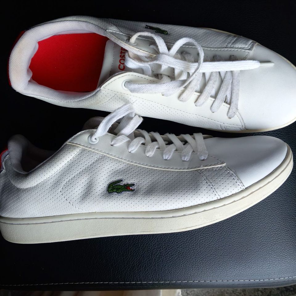 Herren Sneaker  Schuhe  Lacoste Carnaby Evo /  weiß / Größe 44 in Moers