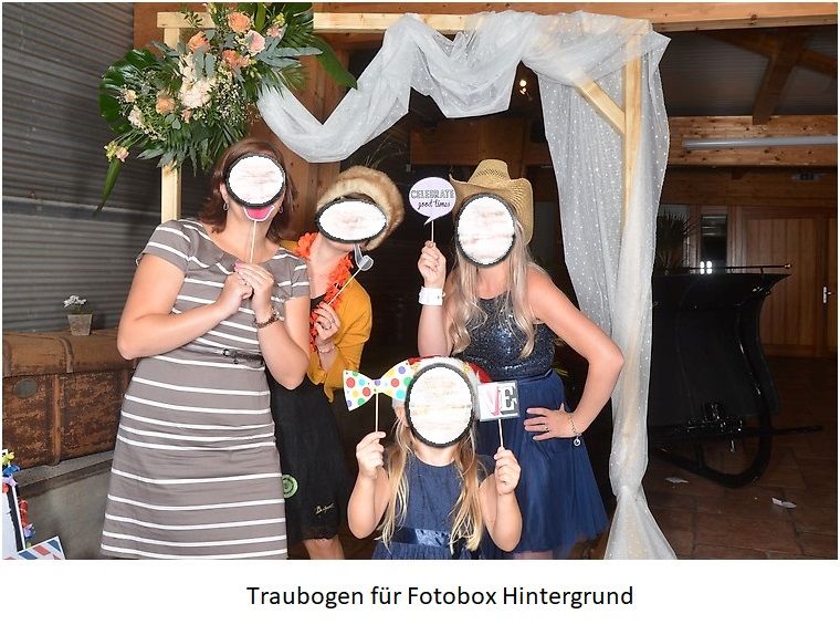 Traubogen in Eiche für Feiern Fotobox und natürlich Hochzeiten in Leipzig