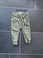 Neu Jungen Hose Jeans Pull on Jogger Gr. 74 Khaki grün oliv Niedersachsen - Bohmte Vorschau