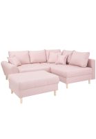 L Couch Ecksofa Bigsofa Landschaft Rosé inkl Hocker Hessen - Mühltal  Vorschau