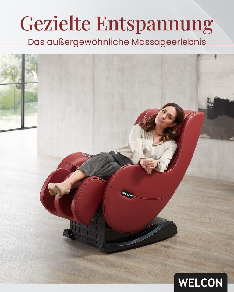 Massagesessel WELCON EASYRELAXX rot *welcon-shop.com* in Giesen