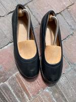 Landsend Damen Leder Slipper schwarz Gr 37 Niedersachsen - Hilgermissen Vorschau