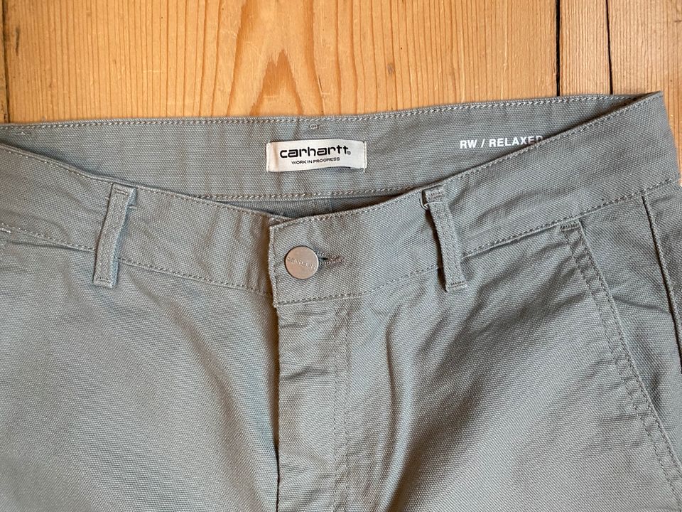 Carhartt W’ Pierce Straight Pants 27 hellgrau in Frankfurt am Main