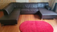 Schöne Echtleder Couch mit Bettfunktion (190x300x150cm) Baden-Württemberg - Heidelberg Vorschau