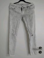 Damen Skinny ankle jeans bleached Größe 42 XL grau by H&M hell Hessen - Allendorf Vorschau
