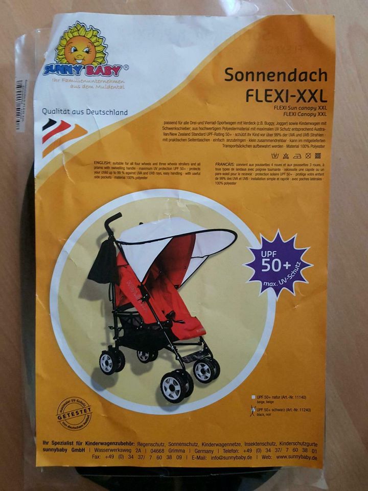 Sonnendach Flexi xxl für Kinderwagen in Niederdorfelden