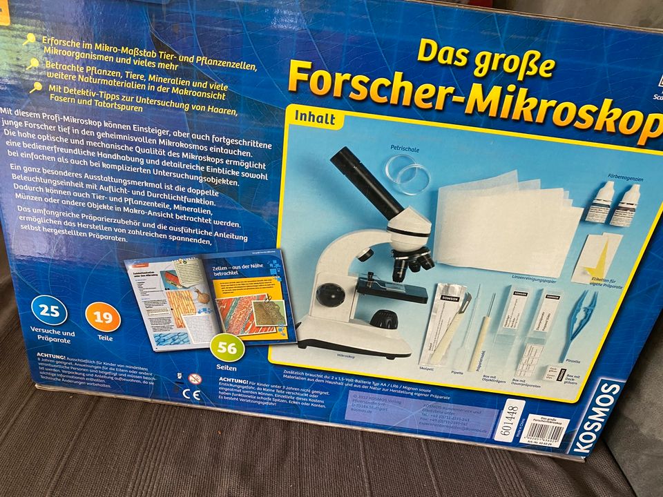 KOSMOS Forschermikroskop Mikroskop Laborqualität Experimente in Friesenheim