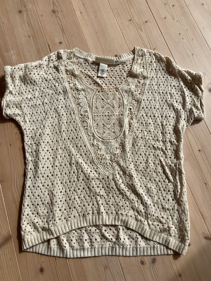 Pullover, Häkel Shirt XS in Heidesheim