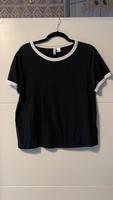 H&M Divided Schwarz weißes Shirt Gr. L Osterholz - Tenever Vorschau