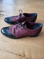 Tamaris Gr. 38 Budapester Schnürschuhe Halbschuh weinrot Bayern - Hiltenfingen Vorschau