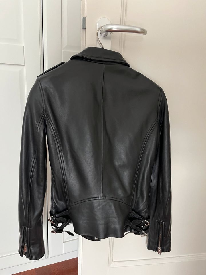 IRO PARIS Lederjacke HAN, schwarz, neu, 34, XS in München