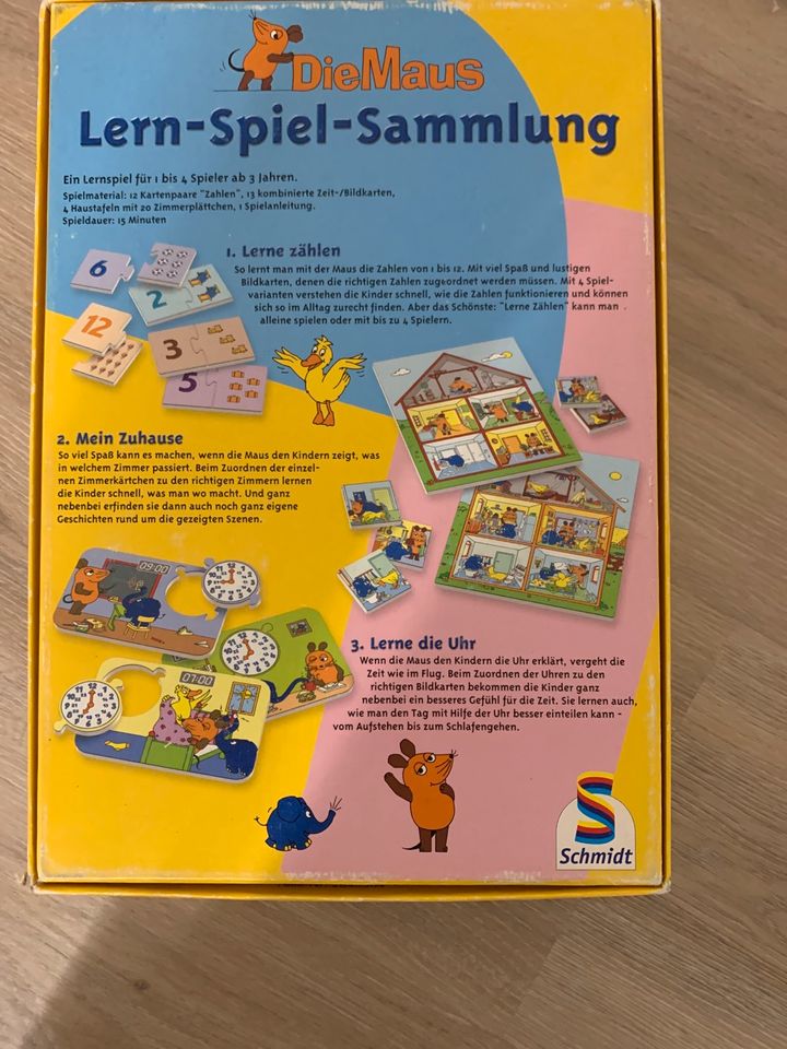 Schmidt - die Maus Lern Spiel Sammlung - Uhrzeit in Gaimersheim