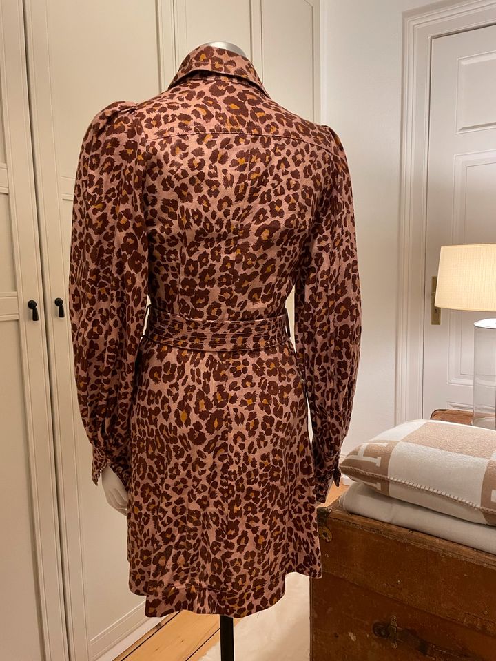 Zimmermann Kleid mit Leoprint Leinen neuwertig Gr. 0 in Hamburg