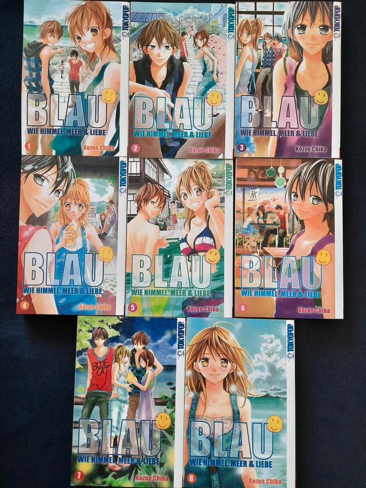 Blau wie Himmel,Meer &Liebe Manga SET 1-8 in Reichelsheim (Odenwald)