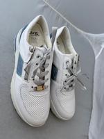 Ara Sneaker/ Turnschuh/ Schnürschuh Weiß Blau 7 41 Wechselfußbett Nordrhein-Westfalen - Hiddenhausen Vorschau