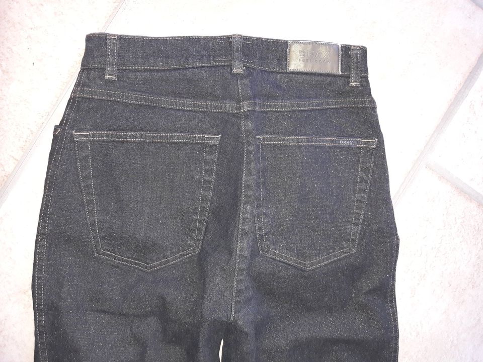 Da-Jeans "Brax" Gr. 36, schwarz Glitzer, neuwertig in Welzheim