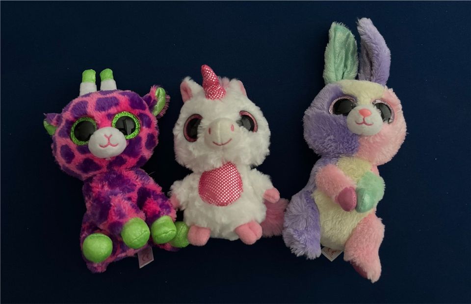 Ty Glubschi - 15cm, Giraffe, Einhorn, Hase in Stuttgart