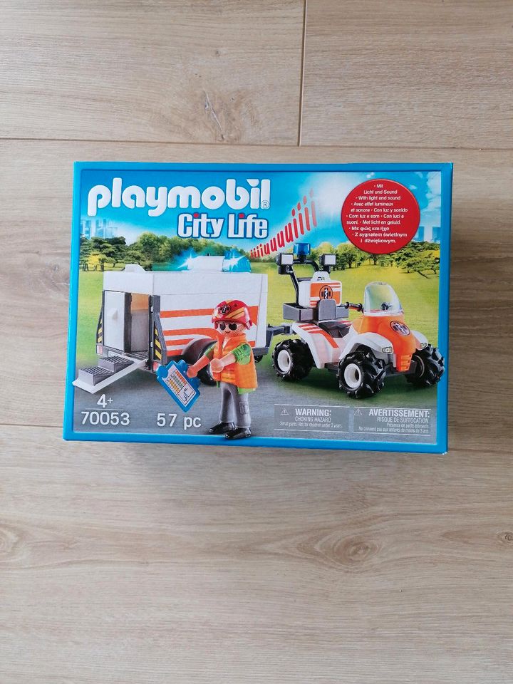 Playmobil City Life 70053 Quad mit Rettungsanhänger in Bad Segeberg