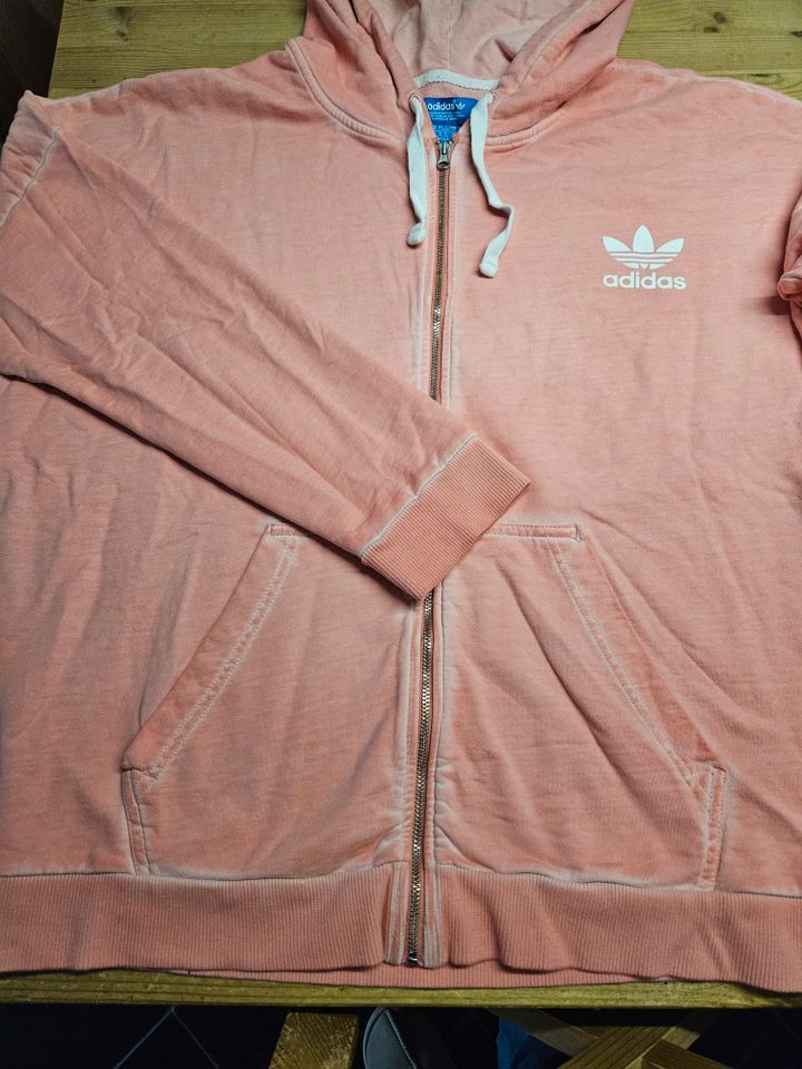 Adidas Jacke Sweatshirtjacke Hoodie Damen Größe 44 oversize in Halstenbek