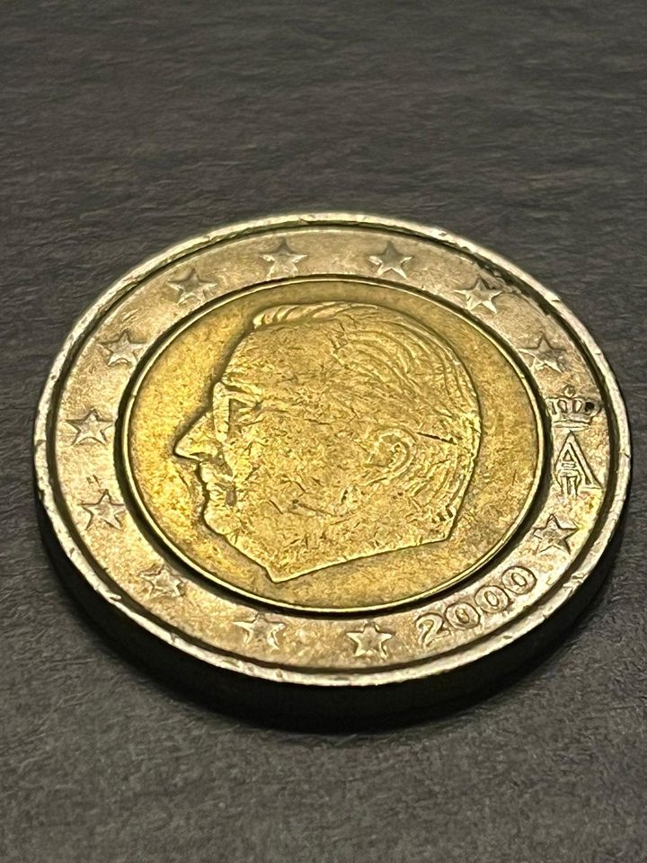 2 EURO Münze - Belgien 2000 König Albert II Fehlprägung #1 in Erftstadt