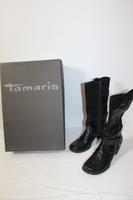 Tamaris Stiefel Schuhe Cowboy Schwarz Gr. 38 Leder Damen Hessen - Mörfelden-Walldorf Vorschau