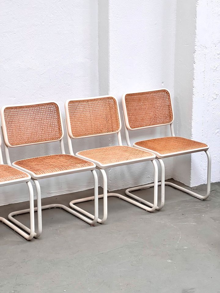 6 Stück Original Thonet S32 Freischwinger Marcel Breuer weiß in Köln