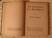 Die Religionen der Menschheit von Theodor Kappstein 1920 Hessen - Wölfersheim Vorschau