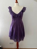 Kleid Gr. 38 Flieder lila V-Ausschnitt fein Volant v. Vera Mont Bayern - Simbach Vorschau