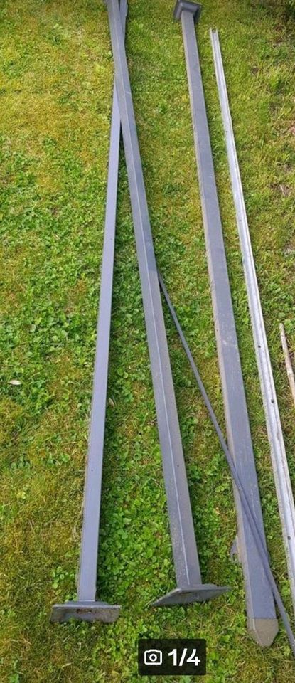 3 Stk Sichtschutz stangen Metall Sonnensegel in Stadtbergen