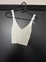 Pull&bear top rippstrick weiß XS Niedersachsen - Oyten Vorschau