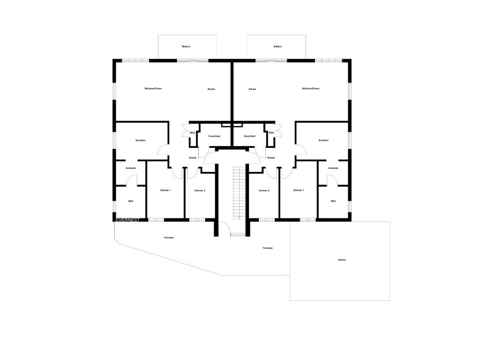 Exklusive Neubauwohnung Barrierefrei mit zeitgemäßem Design EG Rechts in Solingen