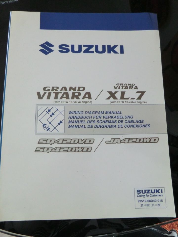 Suzuki Grand Vitara SQ420VD SQ420WD XL-7 JA420WD Verkabelung in Bad Nauheim