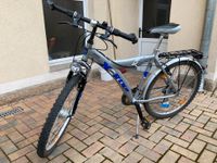 26 Zoll Kinder Fahrrad silber-blau Nabendynamo 21 Gänge sportlich Sachsen - Treuen Vorschau