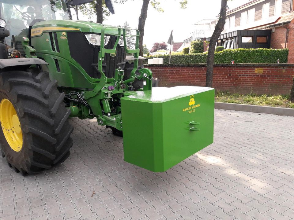 Frontgewicht 1800 kg für John Deere Fendt Deutz Claas Case Massey in Rosendahl