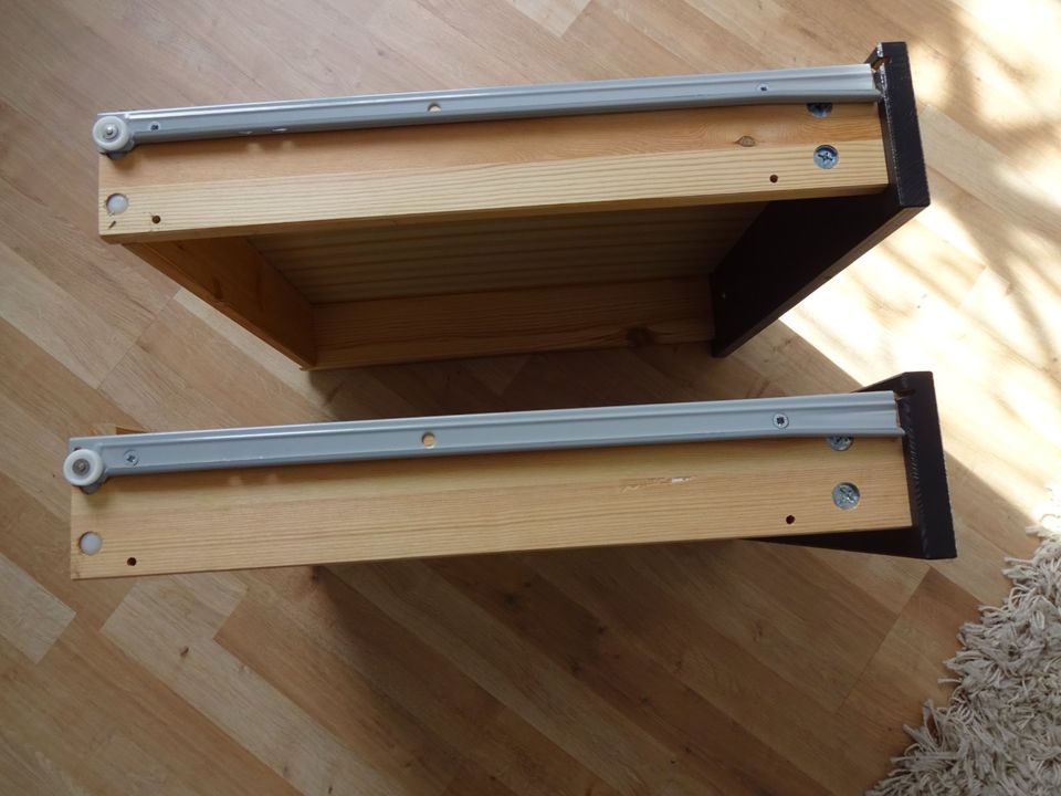 2x IKEA HEMNES SCHUBLADEN für KOMMODE Knöpfe Schrauben 4 Schienen in Rodenbach