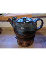 Keramik Teekanne (mit Mäusen) + Stövchen Rheinland-Pfalz - Gau-Algesheim Vorschau