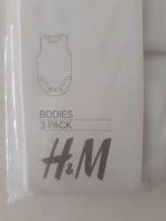 H&M  3 Neue weiße Bodys Größe 56 ovp Hessen - Bad Wildungen Vorschau